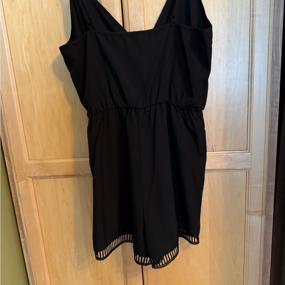 SHEIN Classic Black Romper - Picture 6 of 7